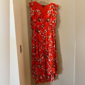 Jessica Simpson Flowy Red and Black Maxi Dress XL